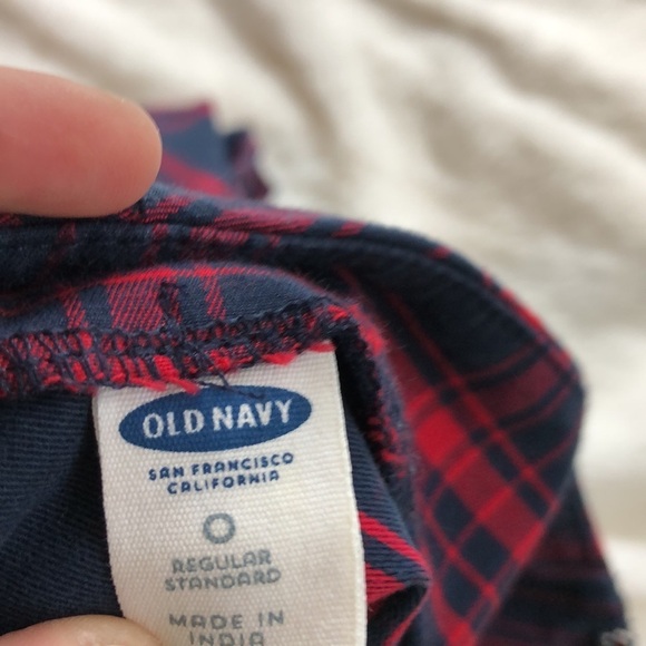 Old Navy Red and Navy Pencil Skirt - Picture 5 of 6